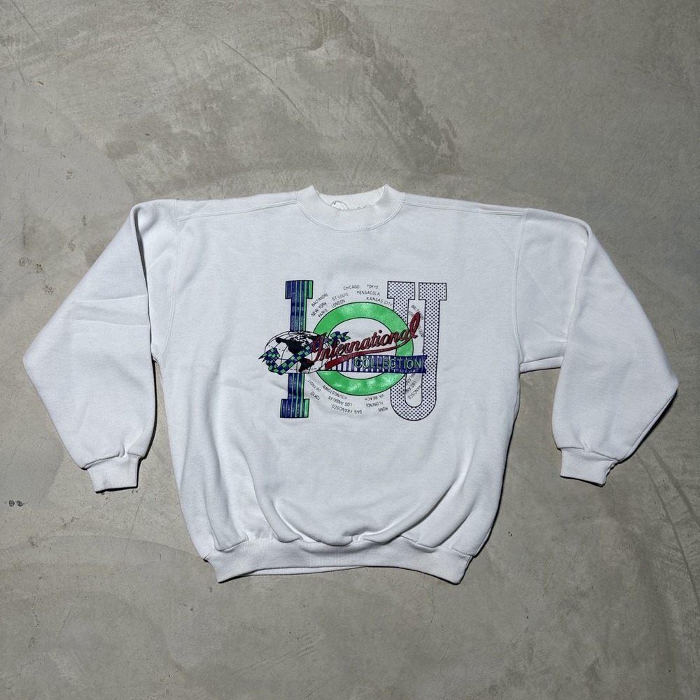 1990 IOU Authentic American Tradition Sweatshirt SZ XL Vintage International